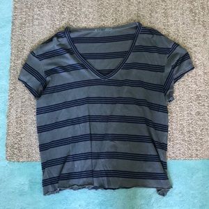 Boxy striped tee